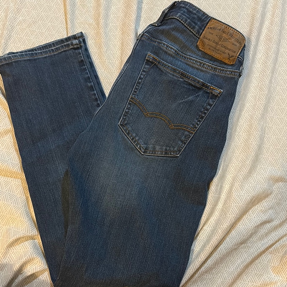 American Eagle Outfitters Blue Straight Jeans